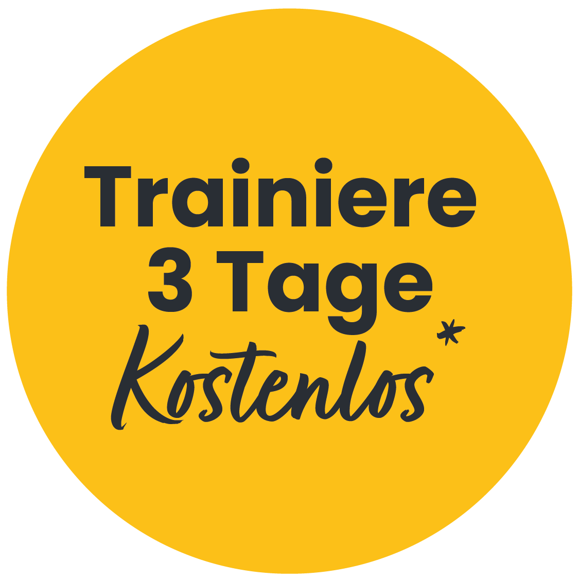 Trainiere drei Tage kostenlos